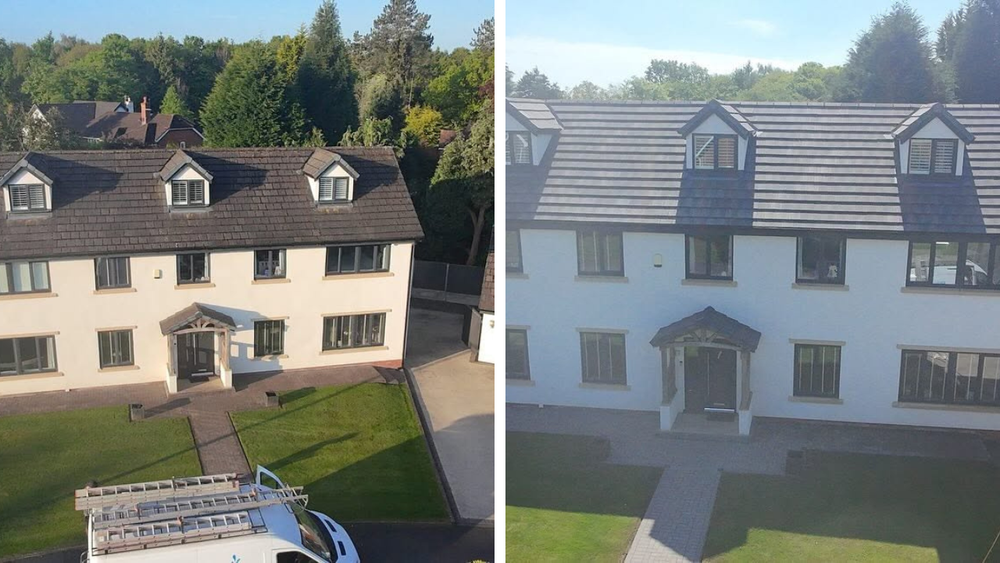 Before and after render cleaning